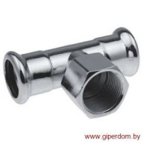 Steel тройник с внутренней резьбой press 28хRp1 1/2"х28