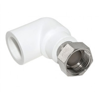 Уголок с накидной гайкой 20-1/2 с металлической вставкой ПП