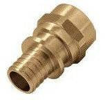 Соединитель латунный Push с манжетой с внутренней резьбой 18х2,5 G3/4"