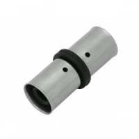 Соединитель PPSU Press двухсторонний c пресс-кольцом 25х2,5 / 25х2,5