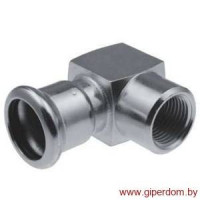 Steel отвод с внутренней резьбой press короткий 22хRp1 1/2"