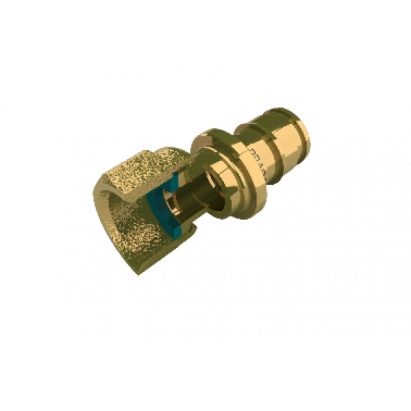 Пресс-переходник с внутренней резьбой и накидной гайкой G1/2"х16 Pradex