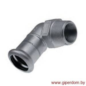 Отвод с наружной резьбой press 28хR1