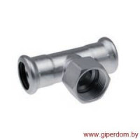 Тройник с внутренней резьбой press 18хRp1/2х18