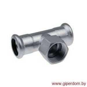 Тройник с внутренней резьбой press 22хRp3/4х22