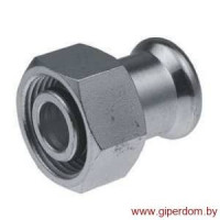 Steel соединитель press с накидной гайкой (к радиаторам VK) 18хG3/4"