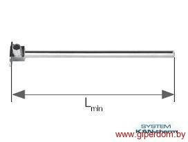 Отвод латунный Push с никелированной трубкой Cu 15 и кронштейном 12х2 Lmin = 210 мм