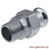 Steel соединитель разъемный с наружной резьбой Press 15хR1 1/2"