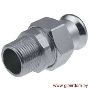 Steel соединитель разъёмный с наружной резьбой Press 28хR1"