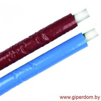 Труба PE-RT с антидиффузионной защитой в теплоизоляции 6 мм 25х3,5 красная