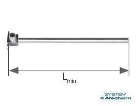 Отвод латунный Push с никелированной трубкой Cu 15 и кронштейном 18х2,5 Lmin = 750 мм