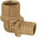 Отвод латунный Push, с наружной резьбой 18х2,5 / 15Cu - G1/2"