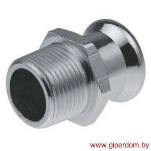 Steel соединитель с наружной резьбой Press 18хR3/4"