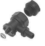 Отвод фиксируемый PPSU Push с полимерной заглушкой 18х2 G1/2"