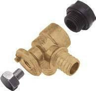 Отвод фиксируемый латунный Push с полимерной заглушкой 18х2 G1/2" (D)