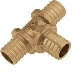 Тройник латунный Push 14х2 / 14х2 / 14х2