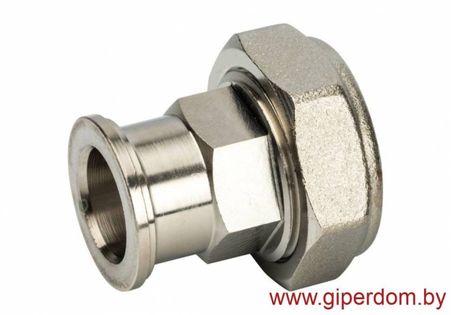 Соединитель с накидной гайкой и плоским уплотнением press 15хG3/4"