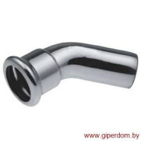 Steel отвод ниппельный 45 Press 15х15