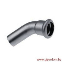 Отвод ниппельный 45° press 22х22